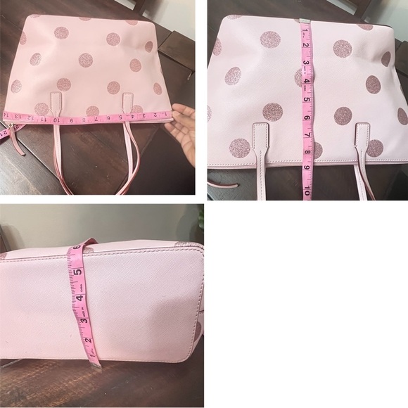 Kate Spade Pink Polka Dot Tote Bag - Picture 8 of 11